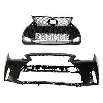 Replacement - 2-Piece (Front Bumper Cover, Grille) (Standard Line)
