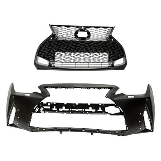 Replacement - 2-Piece (Front Bumper Cover, Grille) (Standard Line)