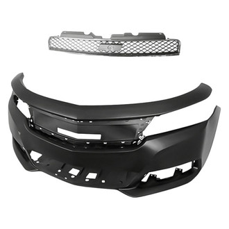 Replacement - 2-Piece (Front Bumper Cover, Grille) (Standard Line)