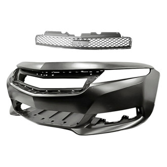 Replacement - 2-Piece (Front Bumper Cover, Grille) (Standard Line)