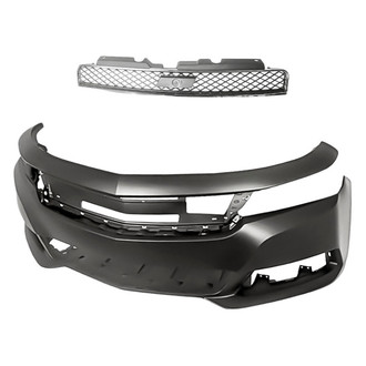 Replacement - 2-Piece (Front Bumper Cover, Grille) (Standard Line)