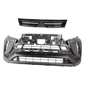 Replacement - 2-Piece (Front Bumper Cover, Grille) (Standard Line)