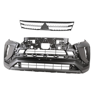 Replacement - 2-Piece (Front Bumper Cover, Grille) (Standard Line)