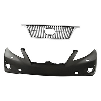 Replacement - 2-Piece (Front Bumper Cover, Grille)