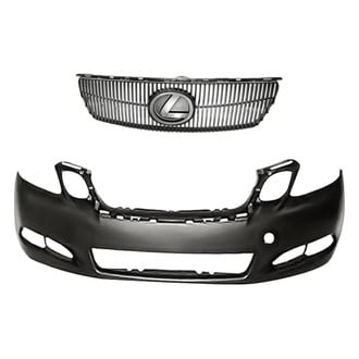 Replacement - 2-Piece (Front Bumper Cover, Grille)