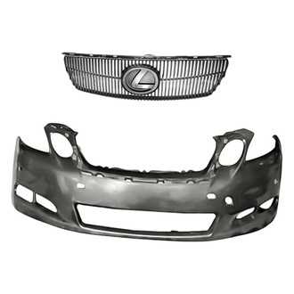Replacement - 2-Piece (Front Bumper Cover, Grille) (CAPA Certified)