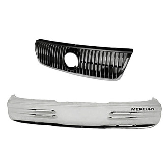 Replacement - 2-Piece (Front Bumper Cover, Grille) (Standard Line)