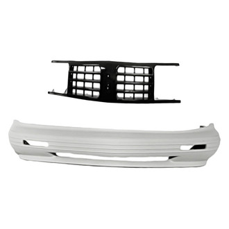 Replacement - 2-Piece (Front Bumper Cover, Grille) (Standard Line)