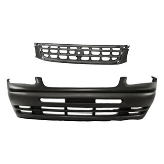 Replacement - 2-Piece (Front Bumper Cover, Grille) (CAPA Certified)