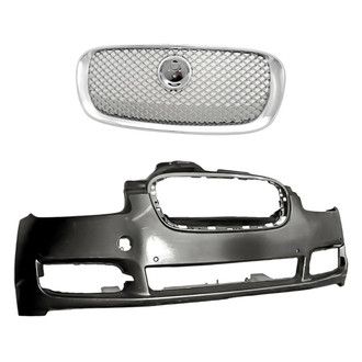 Replacement - 2-Piece (Front Bumper Cover, Grille) (Standard Line)