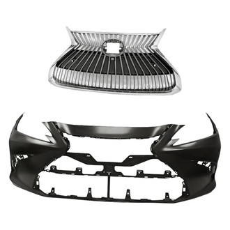 Replacement - 2-Piece (Front Bumper Cover, Grille) (CAPA Certified)