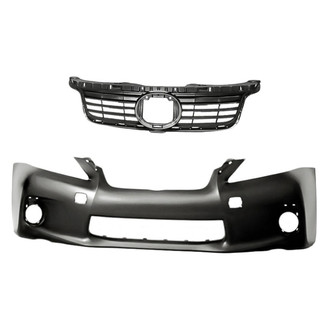Replacement - 2-Piece (Front Bumper Cover, Grille) (CAPA Certified)