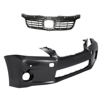 Replacement - 2-Piece (Front Bumper Cover, Grille) (CAPA Certified)