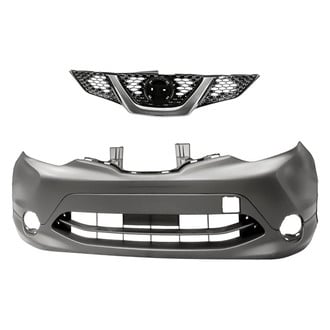 Replacement - 2-Piece (Front Bumper Cover, Grille) (CAPA Certified)