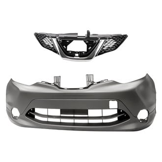 Replacement - 2-Piece (Front Bumper Cover, Grille) (CAPA Certified)