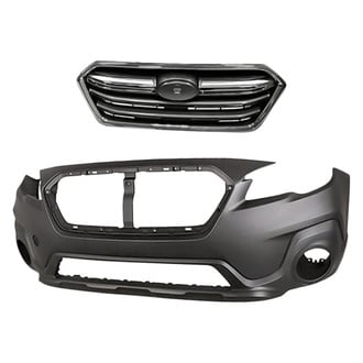 Replacement - 2-Piece (Front Bumper Cover, Grille)