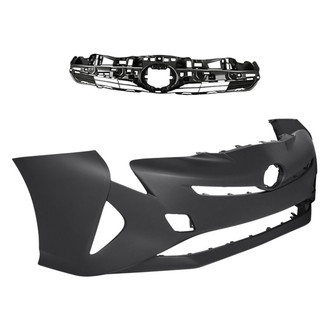 Replacement - 2-Piece (Front Bumper Cover, Grille) (CAPA Certified)