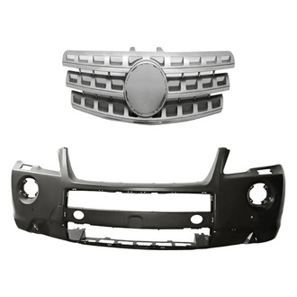 Replacement - 2-Piece (Front Bumper Cover, Grille) (Standard Line)