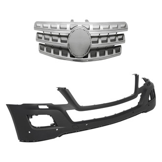 Replacement - 2-Piece (Front Bumper Cover, Grille) (Standard Line)
