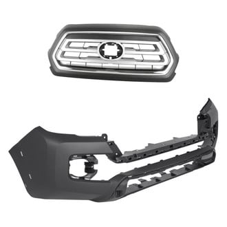 Replacement - 2-Piece (Front Bumper Cover, Grille) (CAPA Certified)