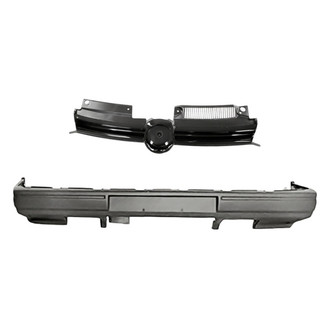 Replacement - 2-Piece (Front Bumper Cover, Grille) (Standard Line)