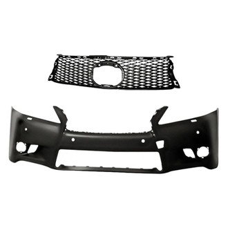 Replacement - 2-Piece (Front Bumper Cover, Grille) (CAPA Certified)