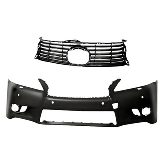 Replacement - 2-Piece (Front Bumper Cover, Grille) (CAPA Certified)