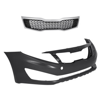 Replacement - 2-Piece (Front Bumper Cover, Grille) (Standard Line)