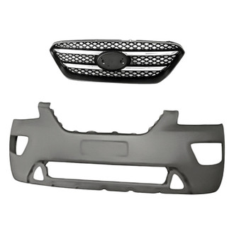 Replacement - 2-Piece (Front Bumper Cover, Grille) (Standard Line)