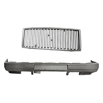 Replacement - 2-Piece (Front Bumper Cover, Grille) (Standard Line)