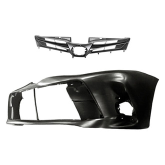 Replacement - 2-Piece (Front Bumper Cover, Grille) (CAPA Certified)