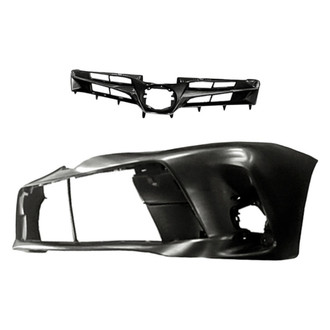 Replacement - 2-Piece (Front Bumper Cover, Grille) (CAPA Certified)