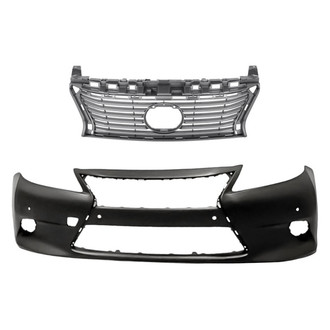 Replacement - 2-Piece (Front Bumper Cover, Grille) (CAPA Certified)