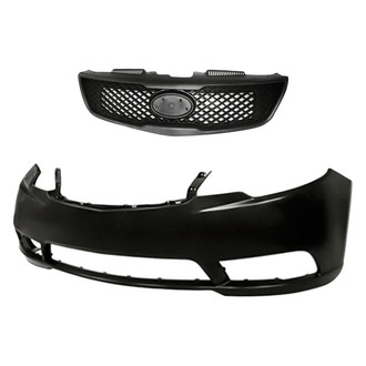 Replacement - 2-Piece (Front Bumper Cover, Grille) (Standard Line)