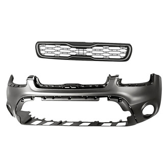Replacement - 2-Piece (Front Bumper Cover, Grille) (Standard Line)