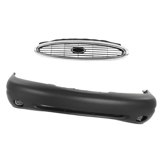 Replacement - 2-Piece (Front Bumper Cover, Grille) (Standard Line)