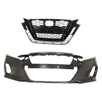 Replacement - 2-Piece (Front Bumper Cover, Grille) (Standard Line)