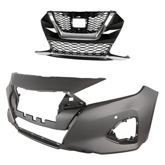 Replacement - 2-Piece (Front Bumper Cover, Grille) (Standard Line)