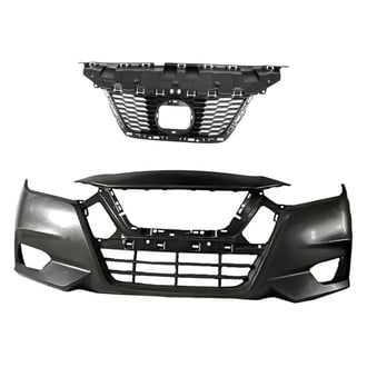 Replacement - 2-Piece (Front Bumper Cover, Grille)