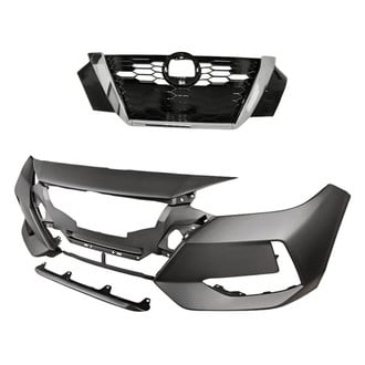 Replacement - 2-Piece (Front Bumper Cover, Grille)