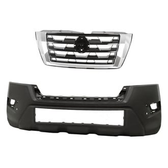 Replacement - 2-Piece (Front Bumper Cover, Grille) (Standard Line)