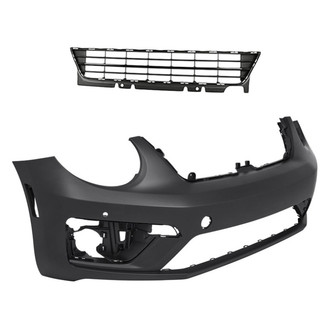 Replacement - 2-Piece (Front Bumper Cover, Grille)