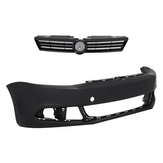 Replacement - 2-Piece (Front Bumper Cover, Grille) (Standard Line)