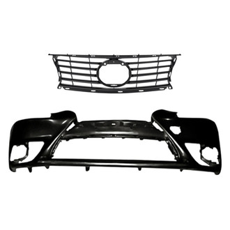 Replacement - 2-Piece (Front Bumper Cover, Grille) (CAPA Certified)