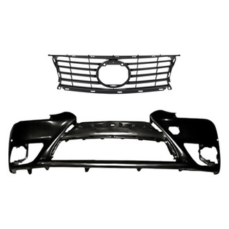 Replacement - 2-Piece (Front Bumper Cover, Grille) (CAPA Certified)