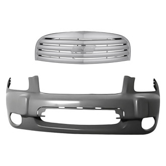 Replacement - 2-Piece (Front Bumper Cover, Grille) (Standard Line)