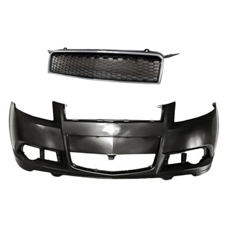Replacement - 2-Piece (Front Bumper Cover, Grille) (Standard Line)
