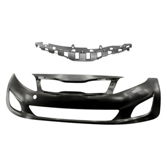 Replacement - 2-Piece (Front Bumper Cover, Grille)