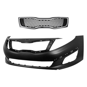 Replacement - 2-Piece (Front Bumper Cover, Grille) (Standard Line)