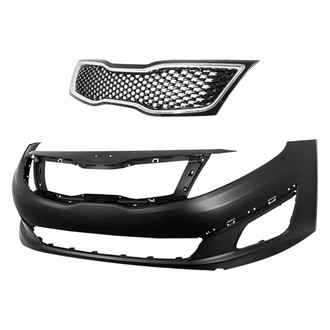 Replacement - 2-Piece (Front Bumper Cover, Grille) (Standard Line)